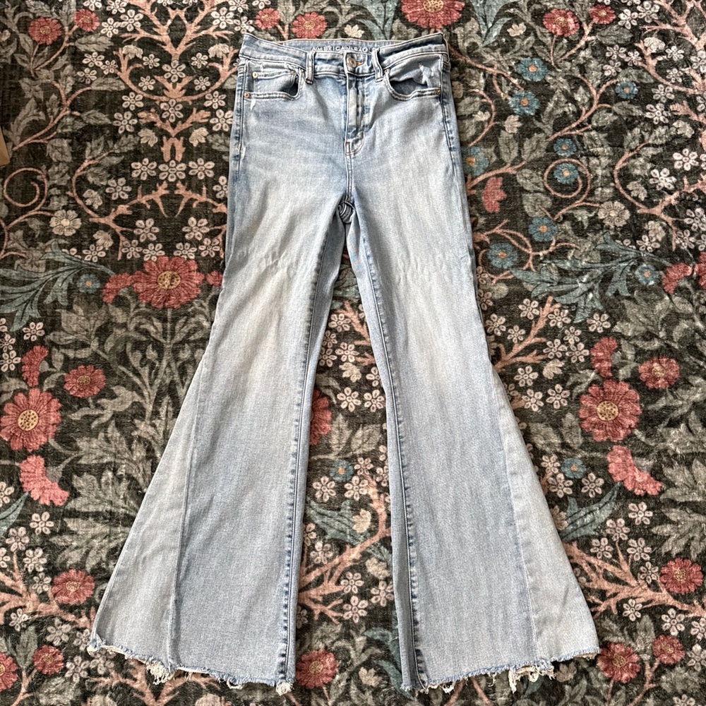 American Eagle Outfitters Light Blue Flare Jeans